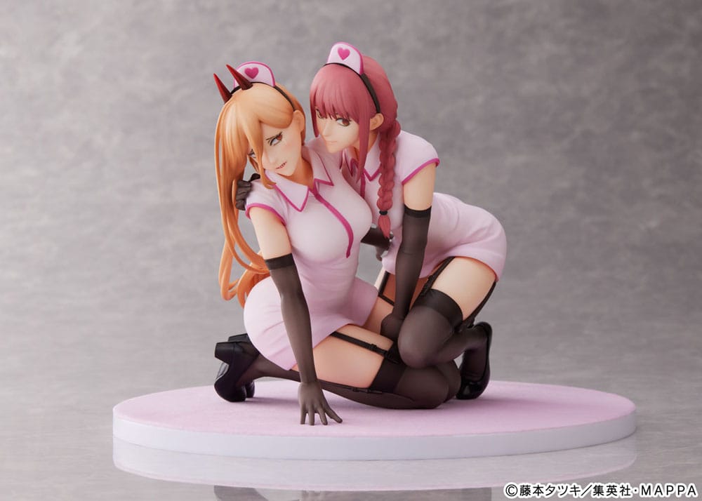 Chainsaw Man PVC Statue 1/7 Power & Makima Nurse Ver. 14 cm 4580736409286