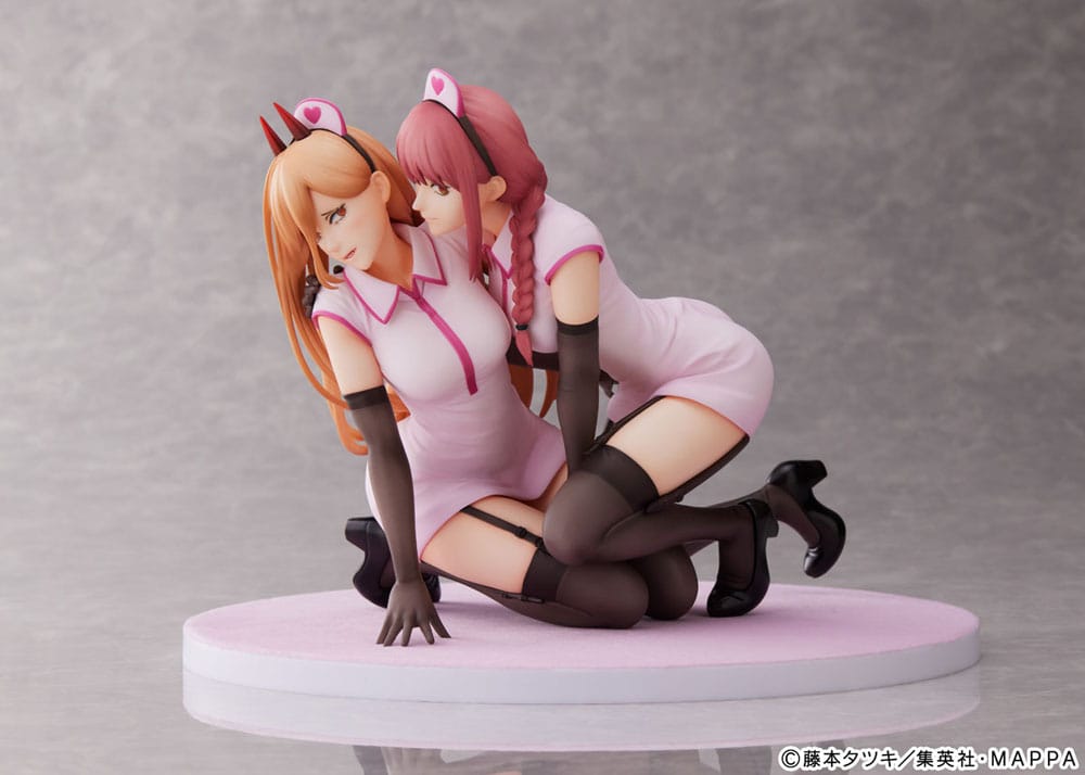 Chainsaw Man PVC Statue 1/7 Power & Makima Nurse Ver. 14 cm 4580736409286