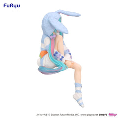 Hatsune Miku Noodle Stopper PVC Statue Hatsune Miku Rabbit Ear Hood Pajama Blue Color Ver. 14 cm 4571623501626