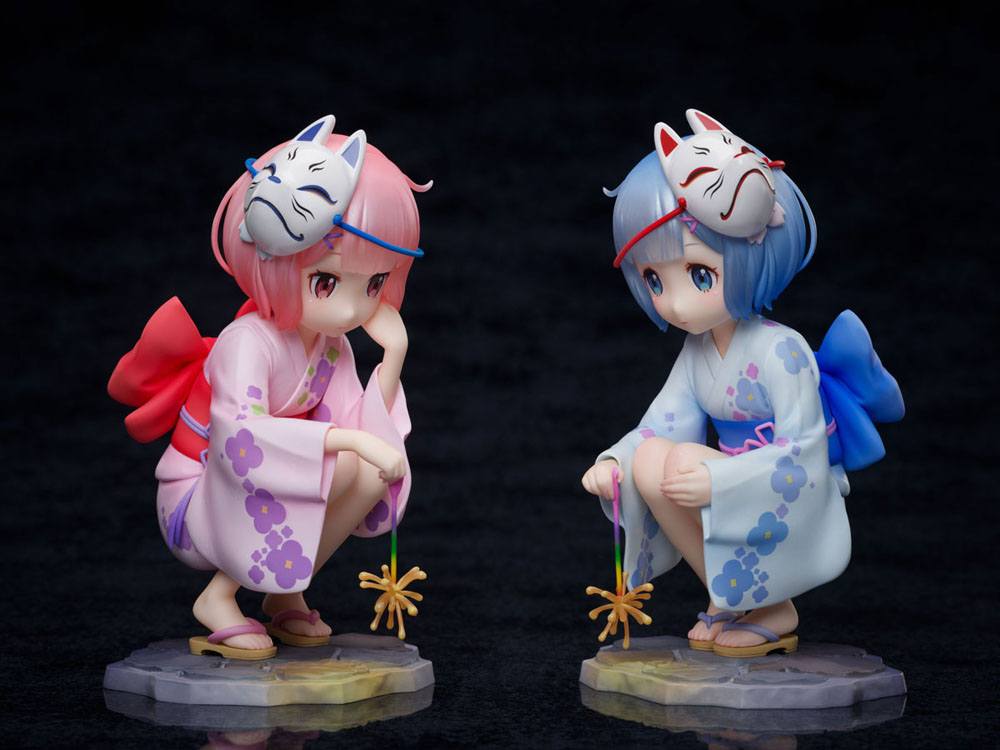 Re:ZERO -Starting Life in Another World- PVC Statues 1/7 Rem & Ram Childhood Summer Memories 11 cm 4589584958311