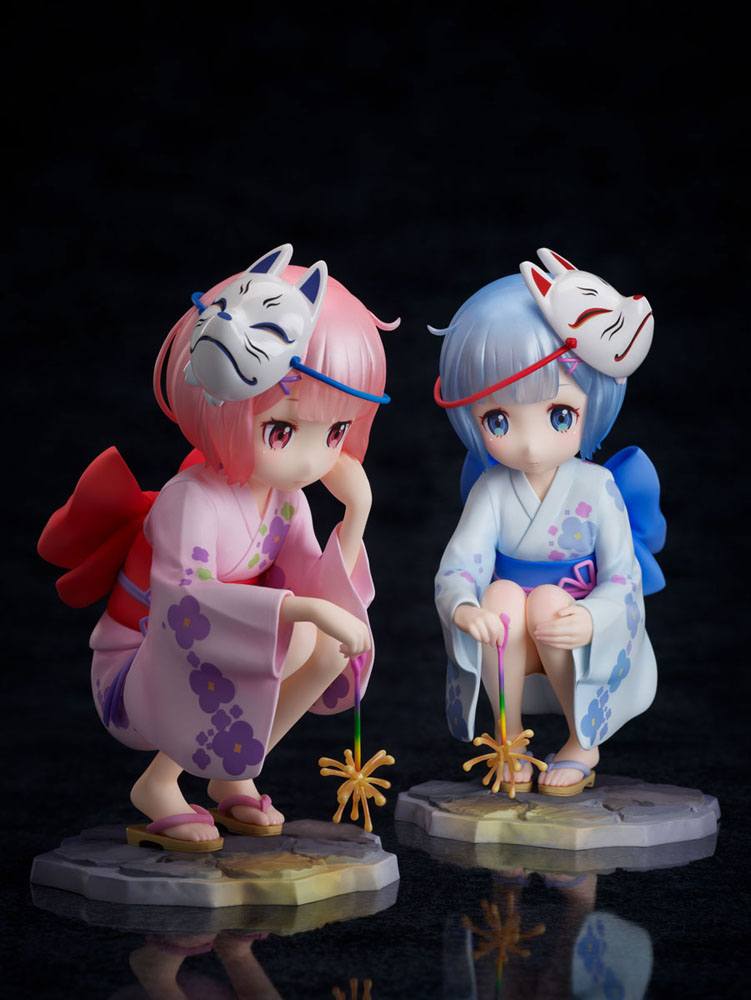 Re:ZERO -Starting Life in Another World- PVC Statues 1/7 Rem & Ram Childhood Summer Memories 11 cm 4589584958311