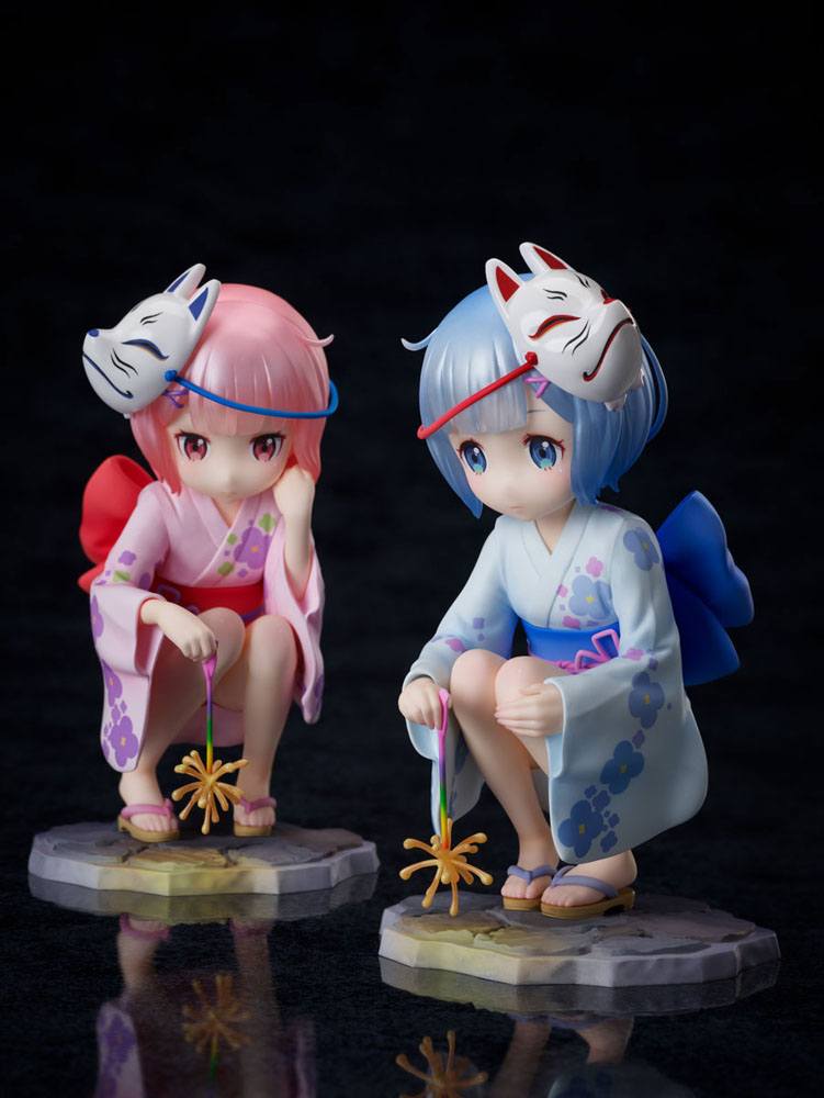 Re:ZERO -Starting Life in Another World- PVC Statues 1/7 Rem & Ram Childhood Summer Memories 11 cm 4589584958311