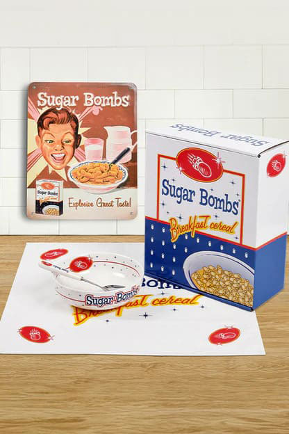 Fallout Breakfast Set Bowl with spoon Sugar Bombs 0840316414937