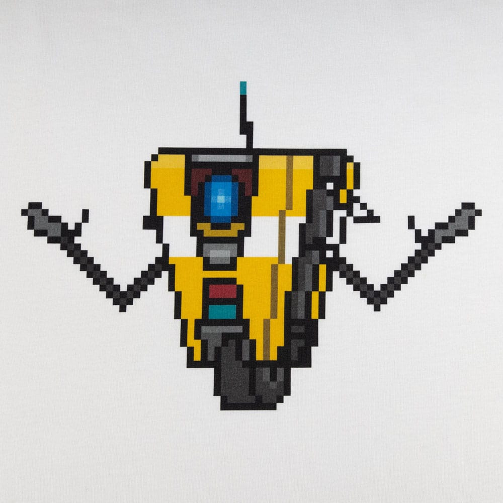 Borderlands T-Shirt Claptrap Pixel Art Size S 0840316416443