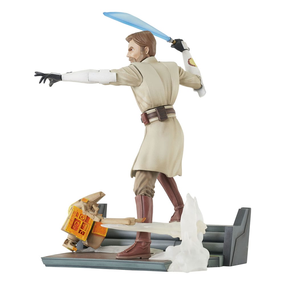 Star Wars: The Clone Wars Deluxe Gallery PVC Statue General Obi-Wan Kenobi 23 cm 0699788852828