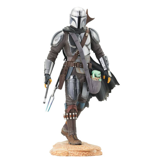 Star Wars The Mandalorian Premier Collection 1/7 The Mandalorian with The Child 25 cm 0699788843970