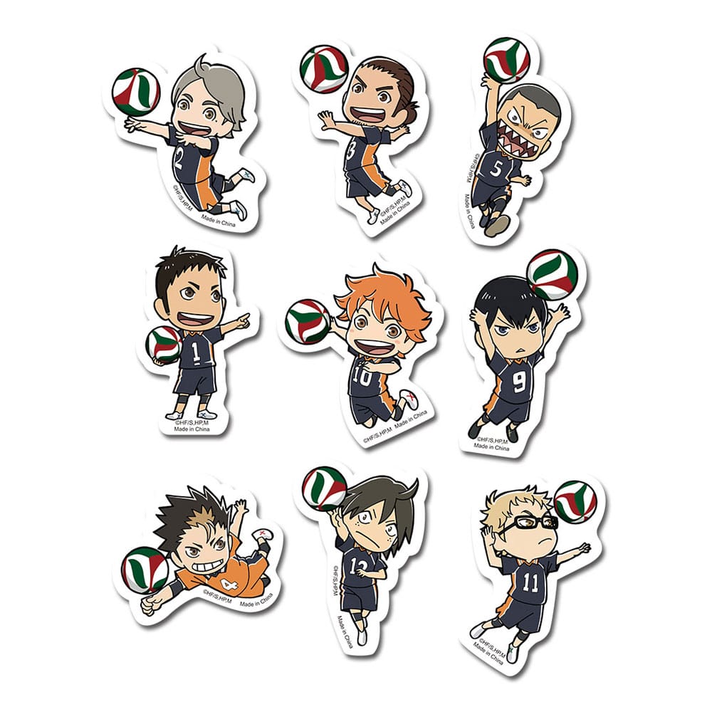 Haikyu!! Sticker set Karasuno SD Die-Cut 0195284533525