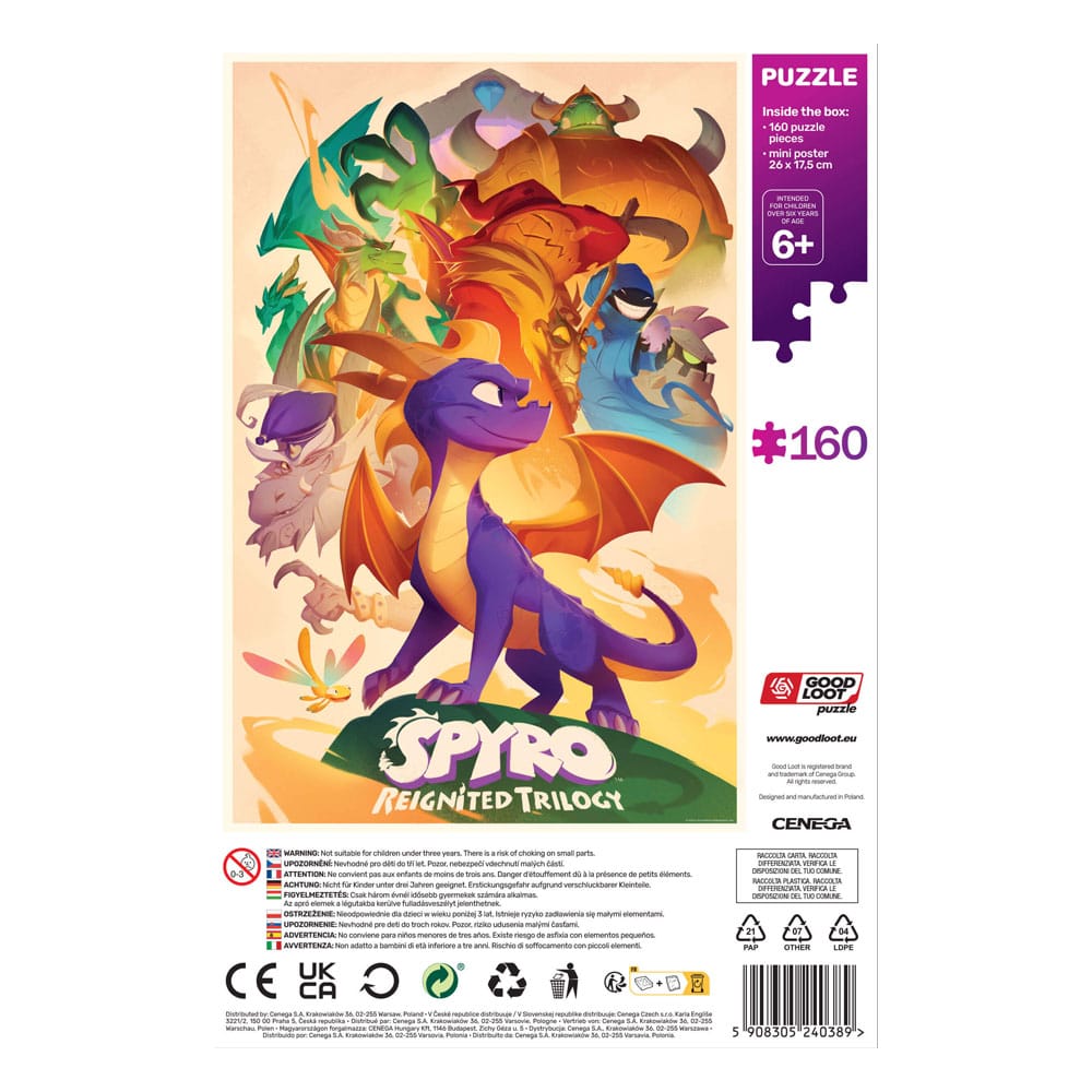 Spyro Reignited Trilogy Kids Puzzle Heroes (160 pieces) 5908305243021