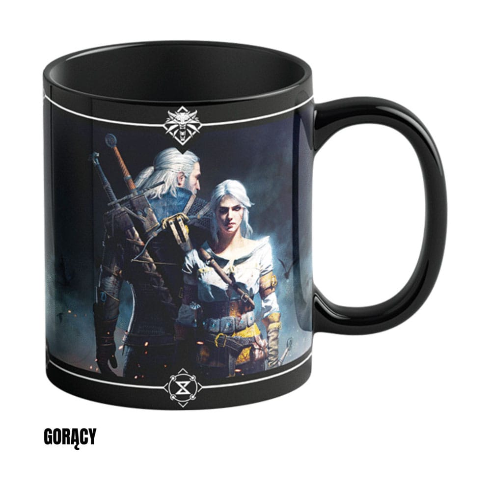 The Witcher III: Wild Hunt Heat Change Mug Geralt & Ciri 480 ml 5908305243304