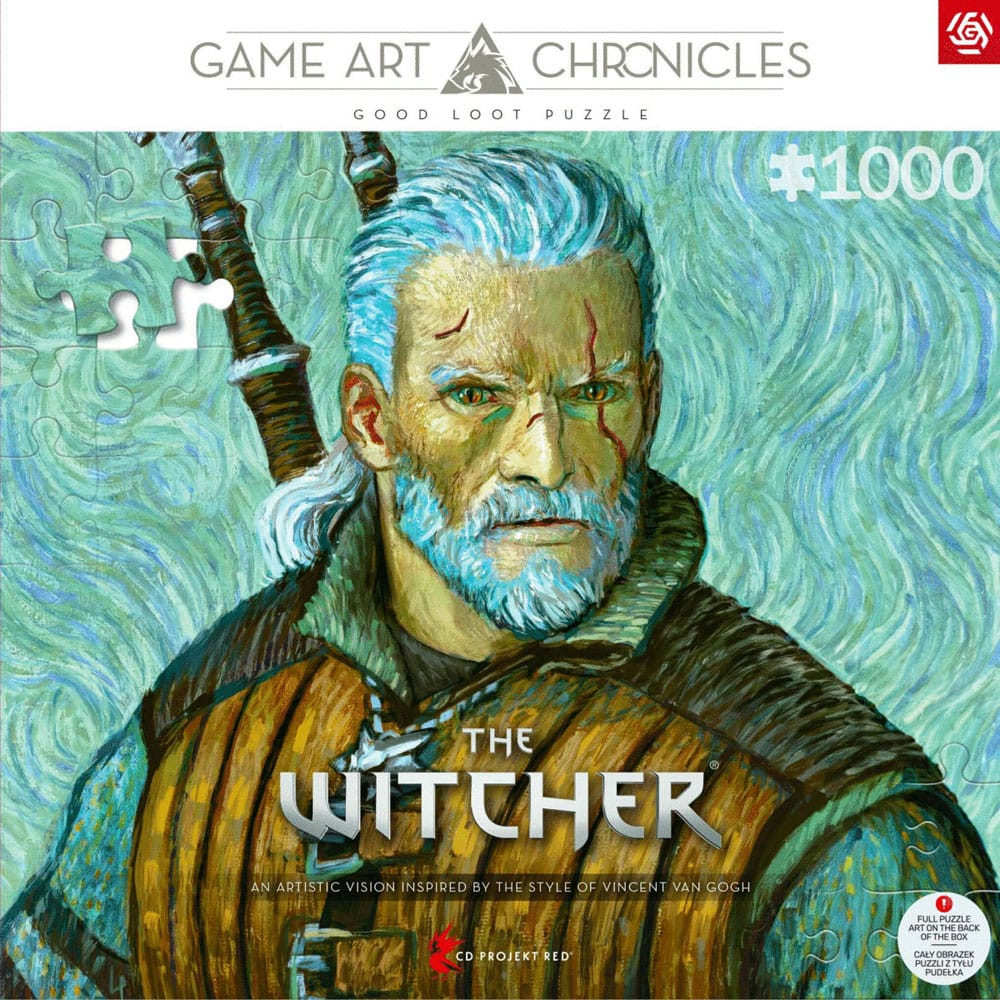 The Witcher III: Wild Hunt Game Art Chronicles Puzzle Geralt inspired by Vincent van Gogh  (1000 pieces) 5908305247548