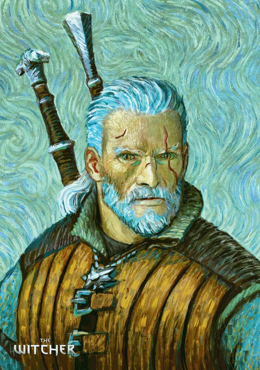 The Witcher III: Wild Hunt Game Art Chronicles Puzzle Geralt inspired by Vincent van Gogh  (1000 pieces) 5908305247548