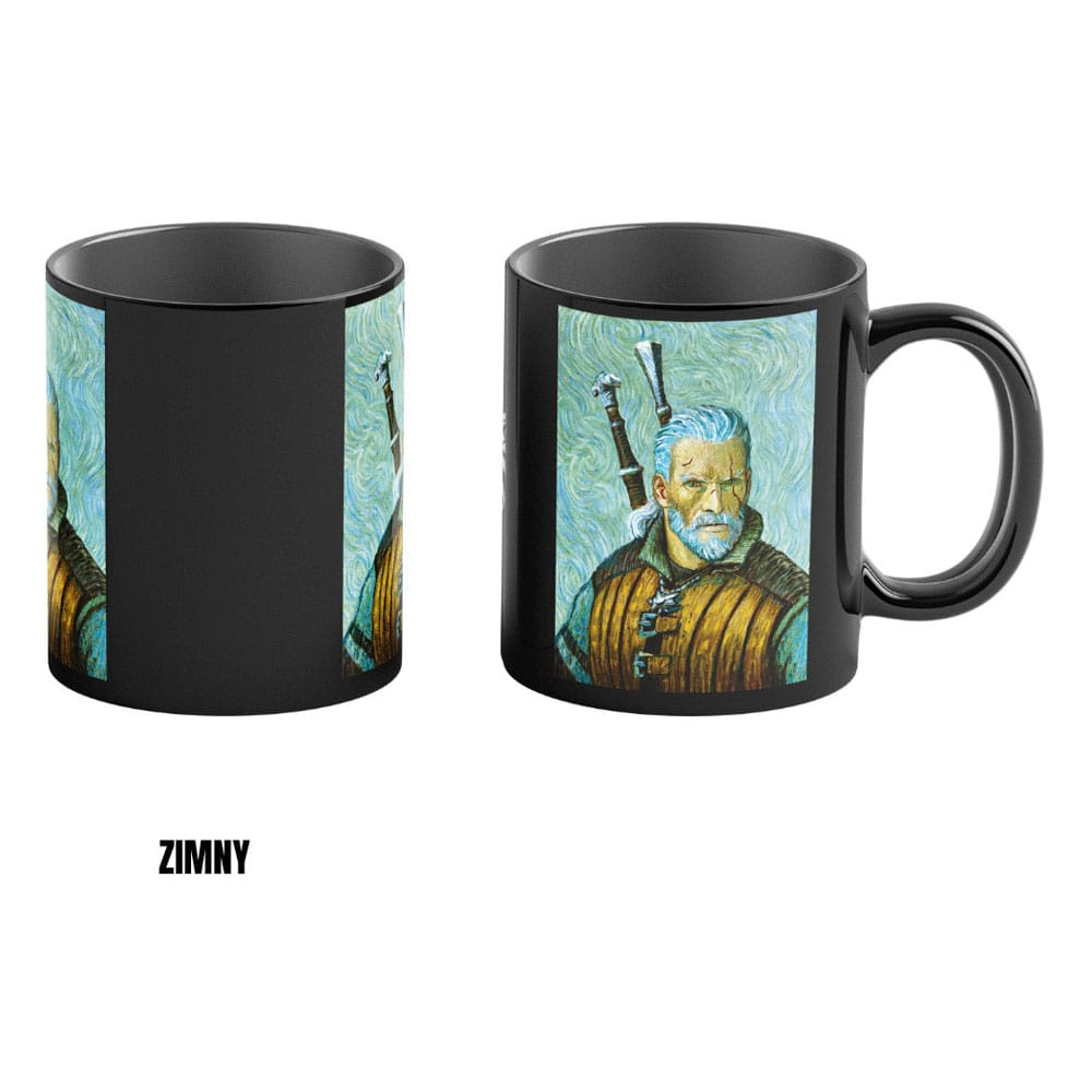 The Witcher III: Wild Hunt Game Art Chronicles Heat Change Mug Geralt inspired by Vincent van Gogh 450 ml 5908305247661