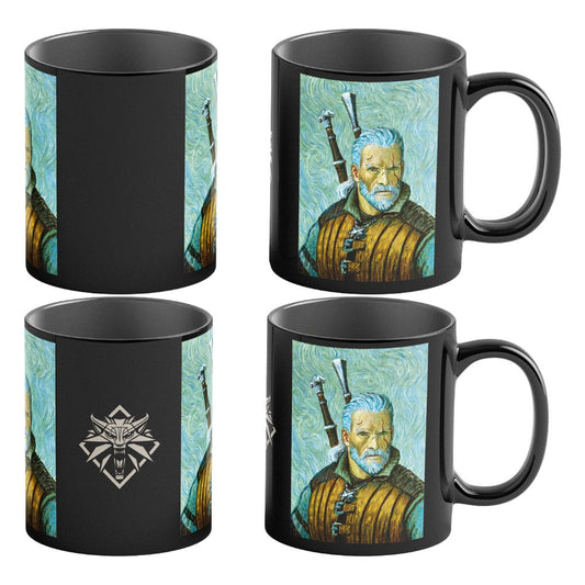 The Witcher III: Wild Hunt Game Art Chronicles Heat Change Mug Geralt inspired by Vincent van Gogh 450 ml 5908305247661