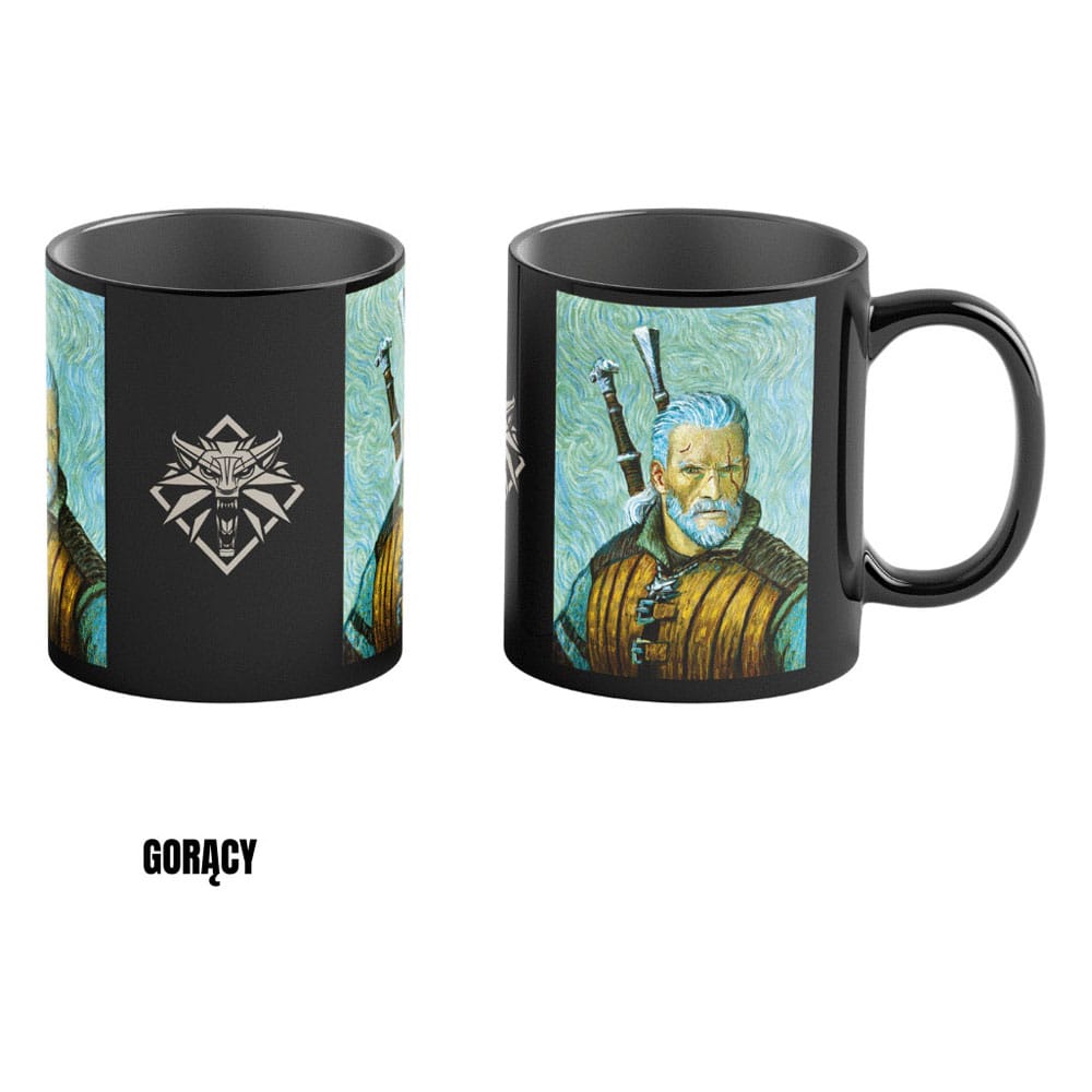 The Witcher III: Wild Hunt Game Art Chronicles Heat Change Mug Geralt inspired by Vincent van Gogh 450 ml 5908305247661