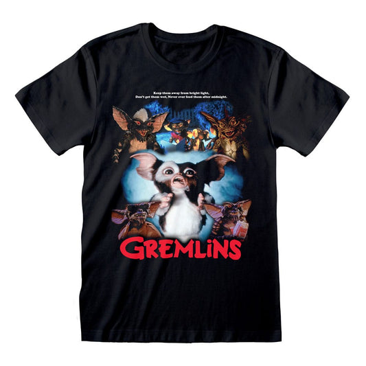 Gremlins T-Shirt Retro Poster Style  Size S 5056688589684