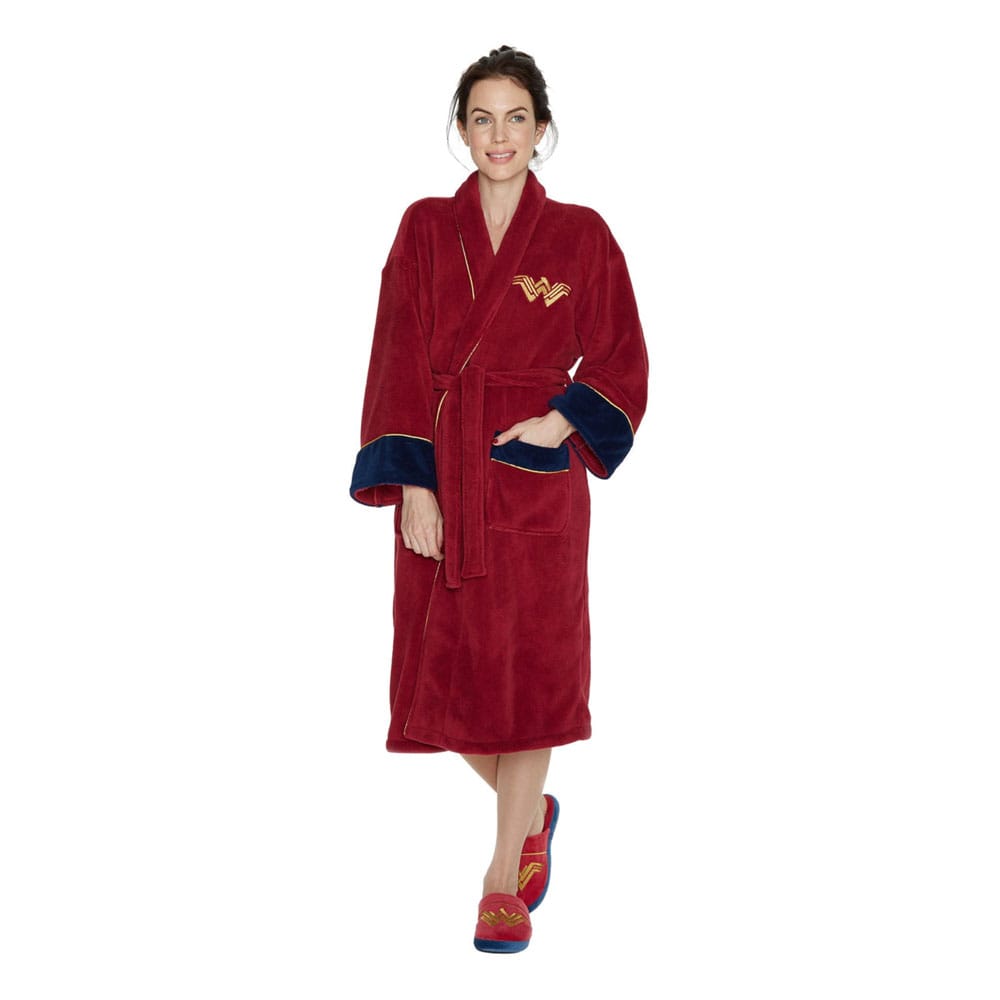 DC Comics Fleece Bathrobe Wonder Woman 5055437912155