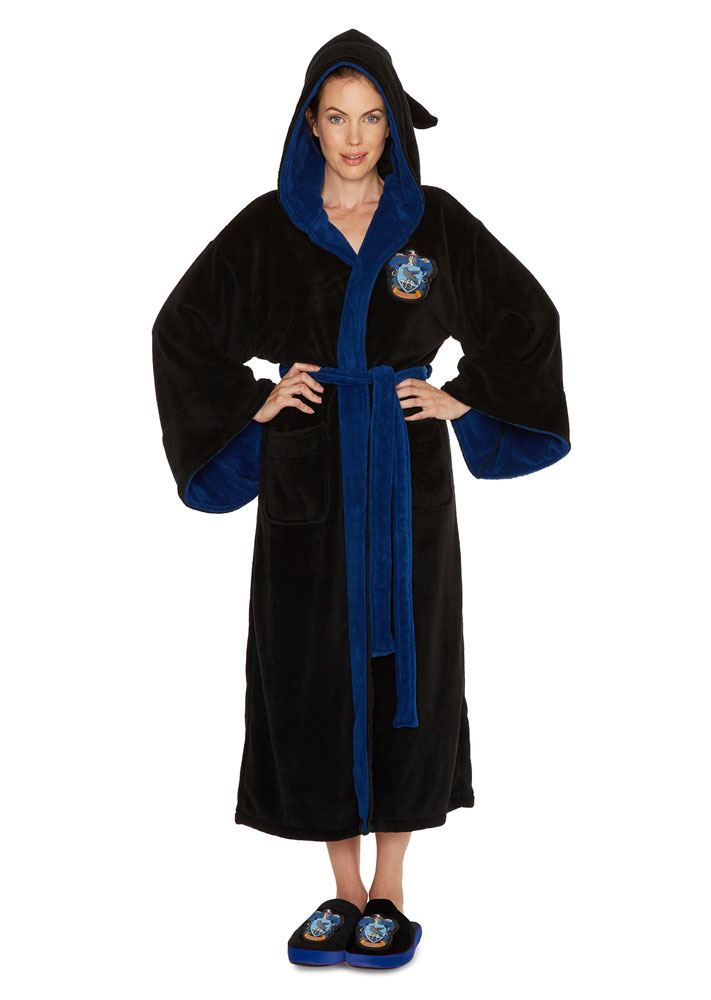 Harry Potter Ladies Fleece Bathrobe Ravenclaw 5055437919345