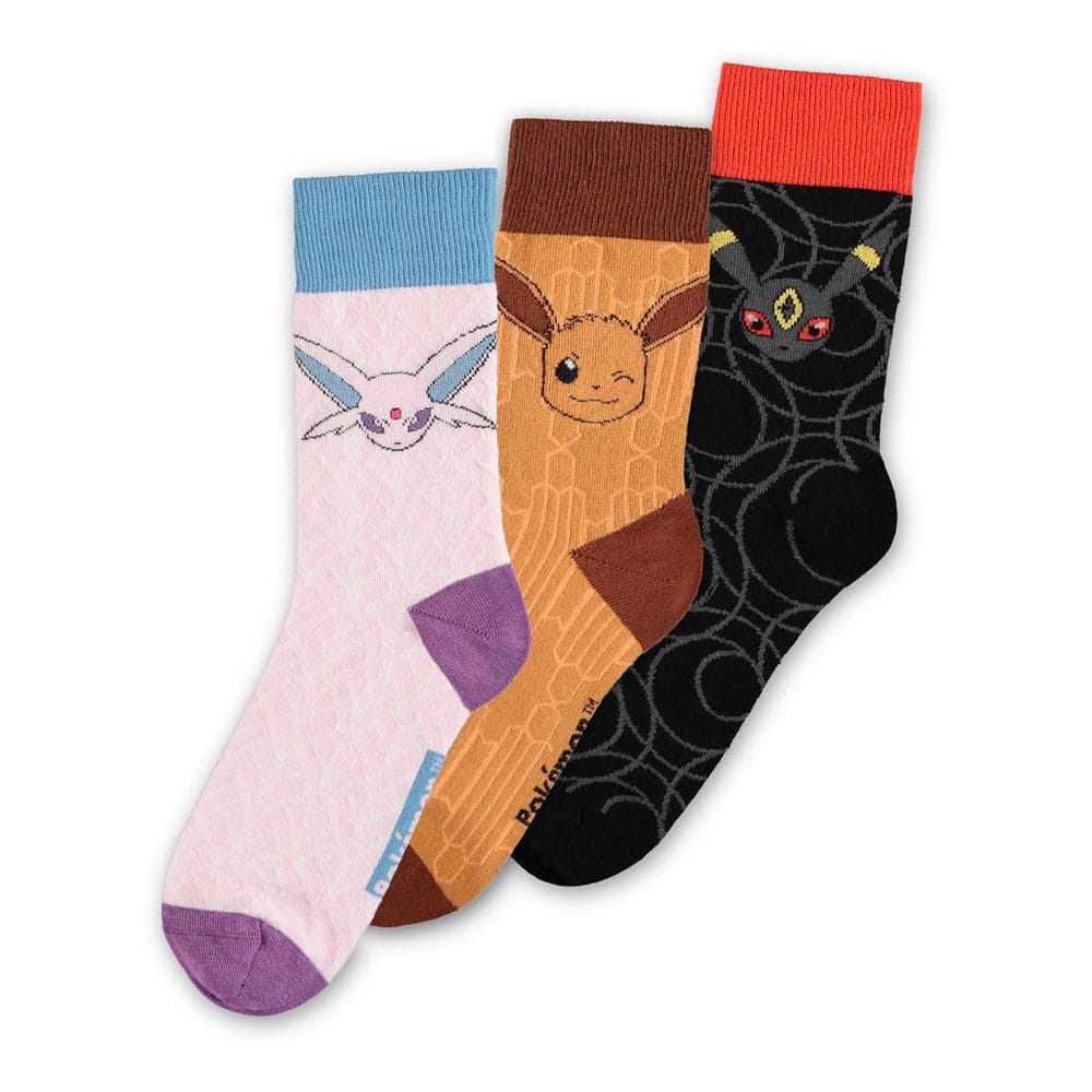 Pokémon Socks 3-Pack Eevee Evolution 2.0 39-42 8718526216851