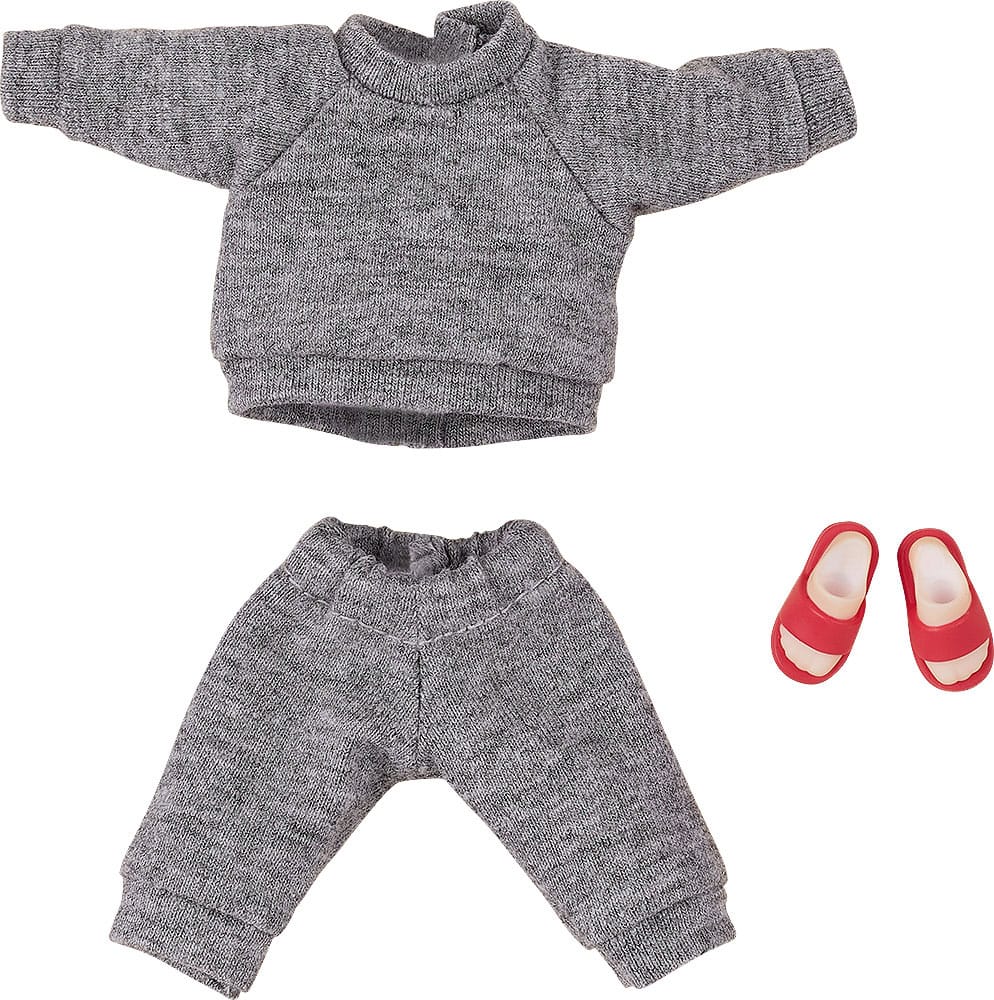 Original Character for Nendoroid Doll Figures Outfit Set: Sweatshirt and Sweatpants (Gray) 4580590173644