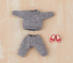 Original Character for Nendoroid Doll Figures Outfit Set: Sweatshirt and Sweatpants (Gray) 4580590173644