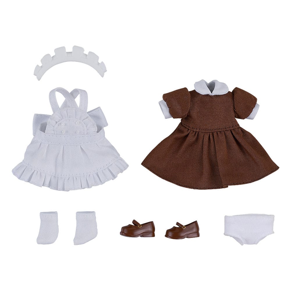 Original Character for Nendoroid Doll Figures Outfit Set: Maid Outfit Mini (Brown) 4580590176706