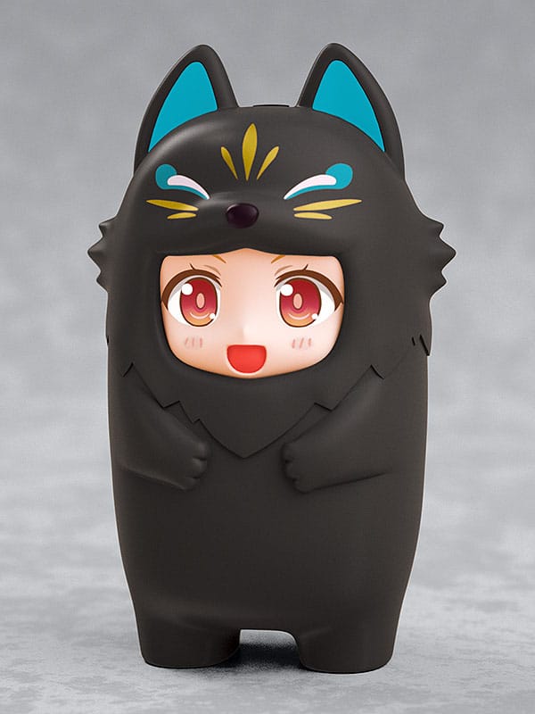 Nendoroid More Kigurumi Face Parts Case for Nendoroid Figures Black Kitsune 10 cm 4580590182165