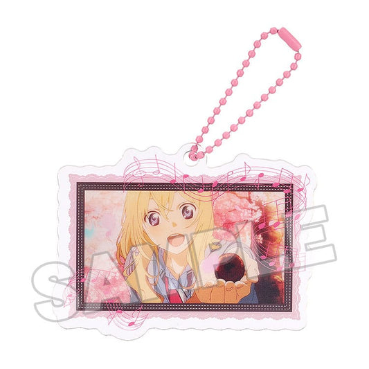 Your Lie in April Acrylic Keychain Anime Scene A 8 cm 4580590190863