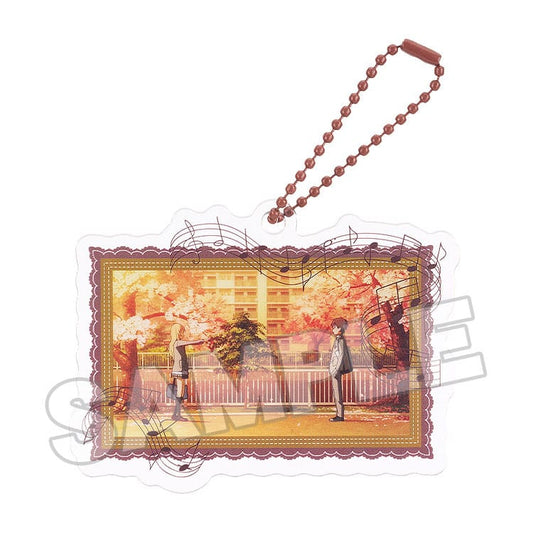 Your Lie in April Acrylic Keychain Anime Scene B 8 cm 4580590190870