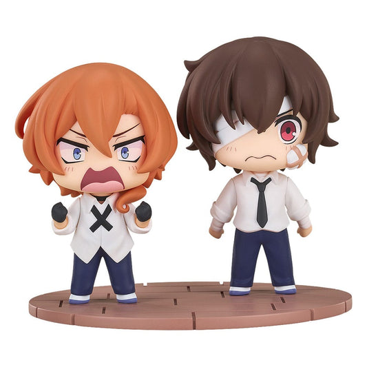 Bungo Stray Dogs Wan! Chibi Figures Osamu Dazai & Chuya Nakahara: Fourteen-Year-Old Ver. 8 cm 4580590191938