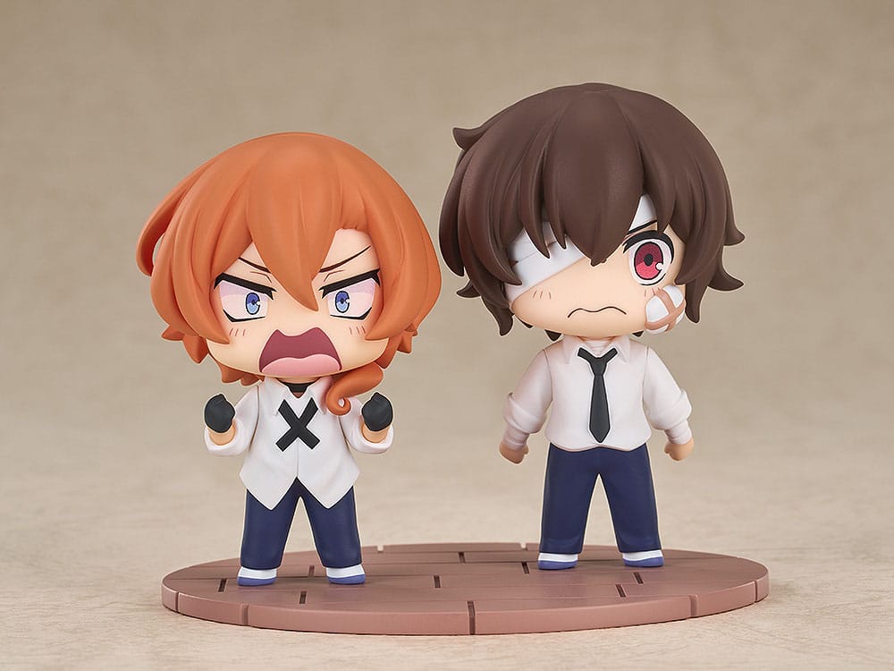 Bungo Stray Dogs Wan! Chibi Figures Osamu Dazai & Chuya Nakahara: Fourteen-Year-Old Ver. 8 cm 4580590191938