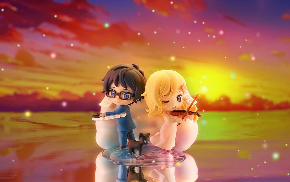 Your Lie in April Qset Mini-Figure 2-Pack Kaori Miyazono & Kosei Arima 9 cm 4580416949446