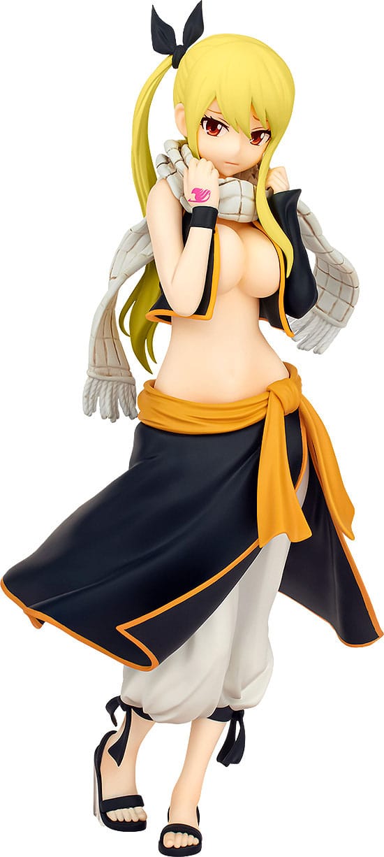 Fairy Tail Pop Up Parade PVC Statue Lucy Heartfilia Natsu Costume Ver. L Size 22 cm 4580416949835