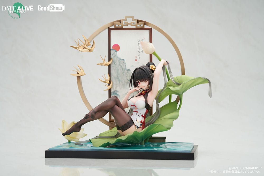 Date A Live: Spirit Pledge PVC Statue 1/7 Kurumi Tokisaki Ink Black China Dress Ver. 22 cm 6976803110007