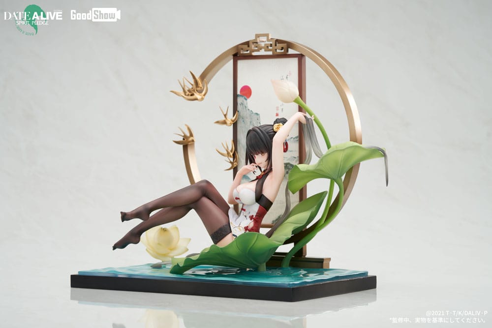 Date A Live: Spirit Pledge PVC Statue 1/7 Kurumi Tokisaki Ink Black China Dress Ver. 22 cm 6976803110007