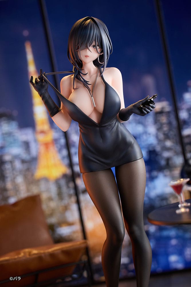 Original Character PVC Statue 1/6 Ishimi Yokoyama Black One-piece Dress Ver. illustration by Bara 28 cm 6977099320026