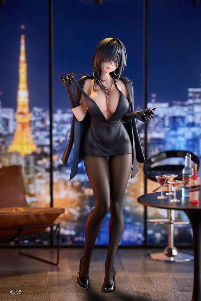 Original Character PVC Statue 1/6 Ishimi Yokoyama Black One-piece Dress Ver. illustration by Bara 28 cm 6977099320026