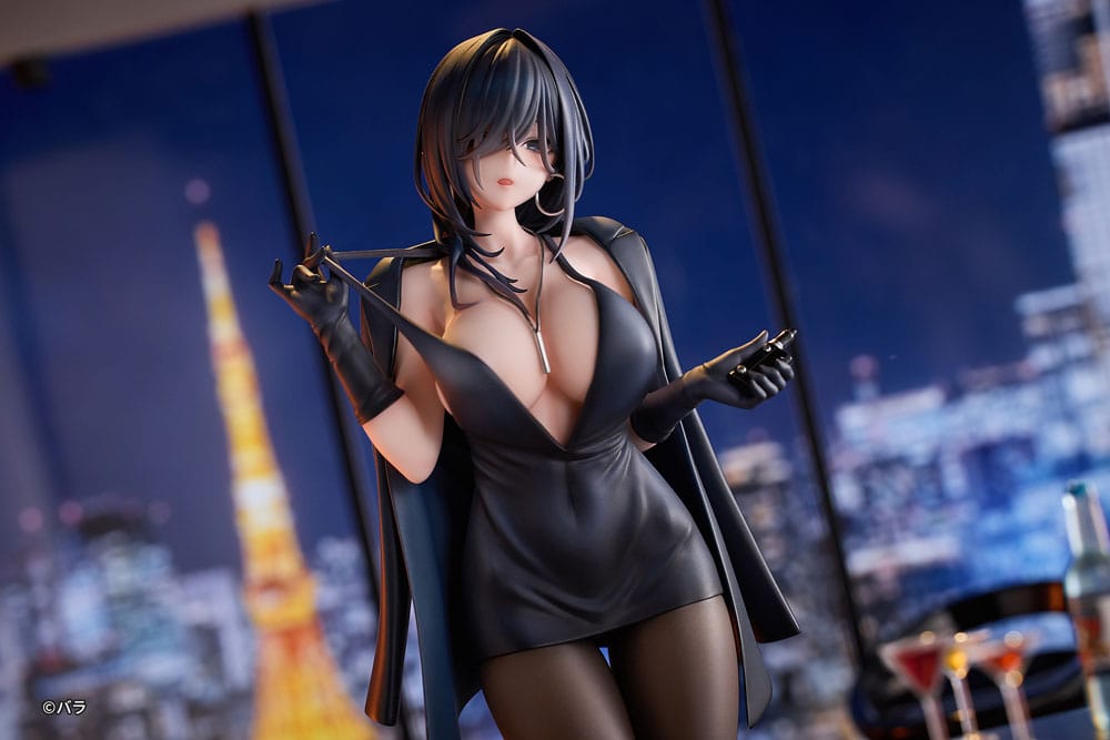 Original Character PVC Statue 1/6 Ishimi Yokoyama Black One-piece Dress Ver. illustration by Bara 28 cm 6977099320026