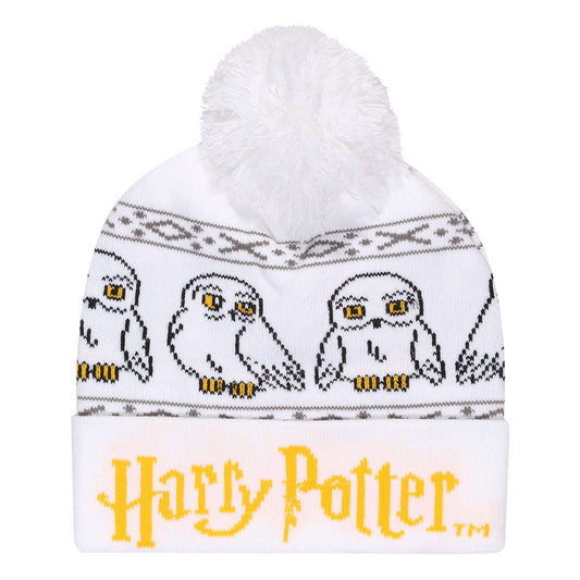 Harry Potter Pom-Pom Beanie Hedwig Snow 5056688527044