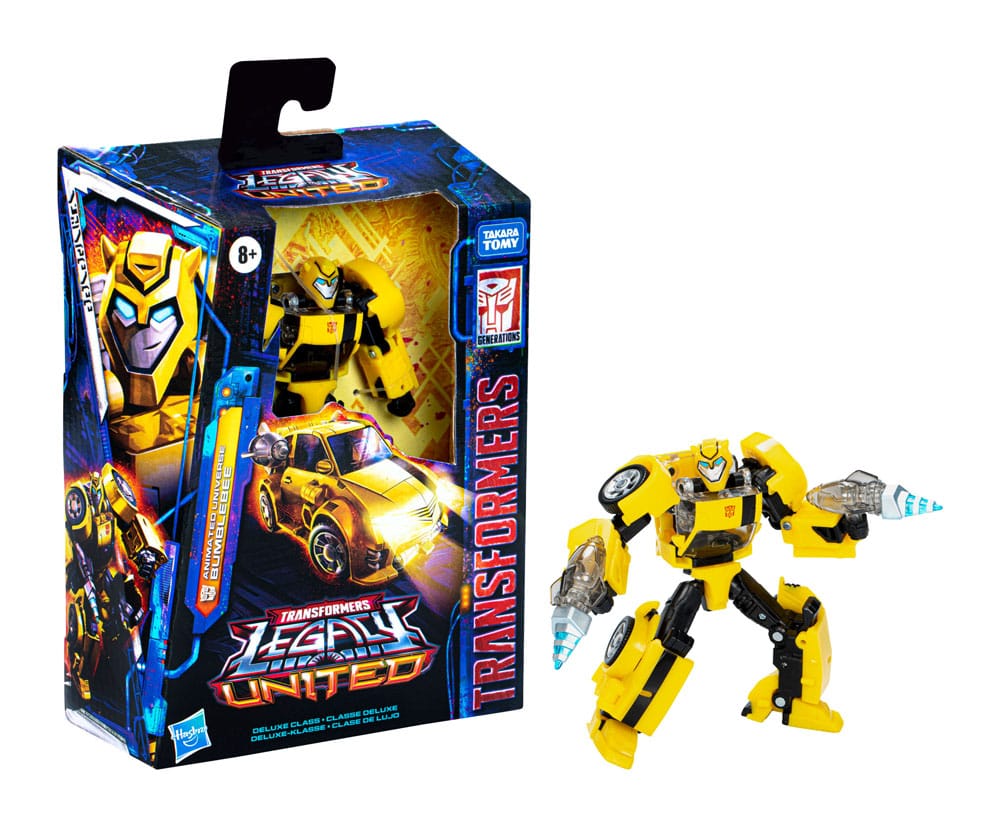 Transformers Generations Legacy United Deluxe Class Action Figure Animated Universe Bumblebee 14 cm 5010996195951