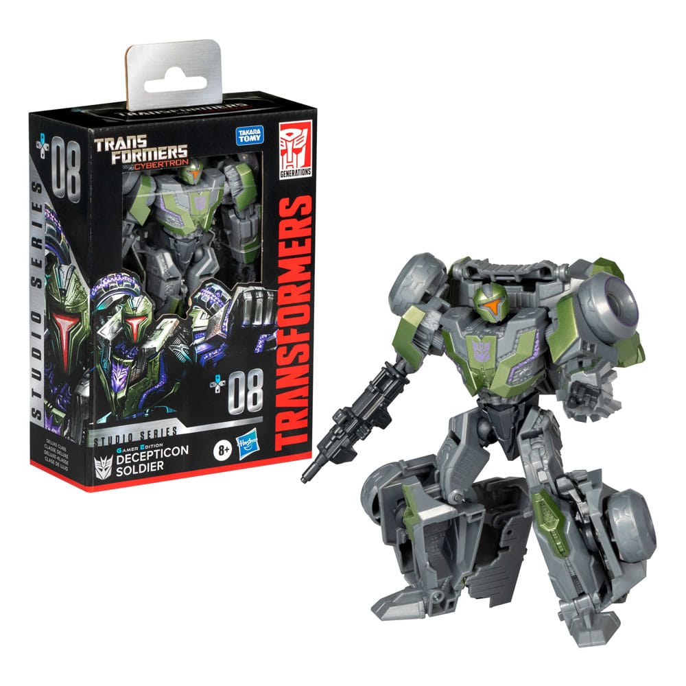 Transformers: War for Cybertron Studio Series Deluxe Class Action Figure Gamer Edition Decepticon Soldier 11 cm 5010996262394