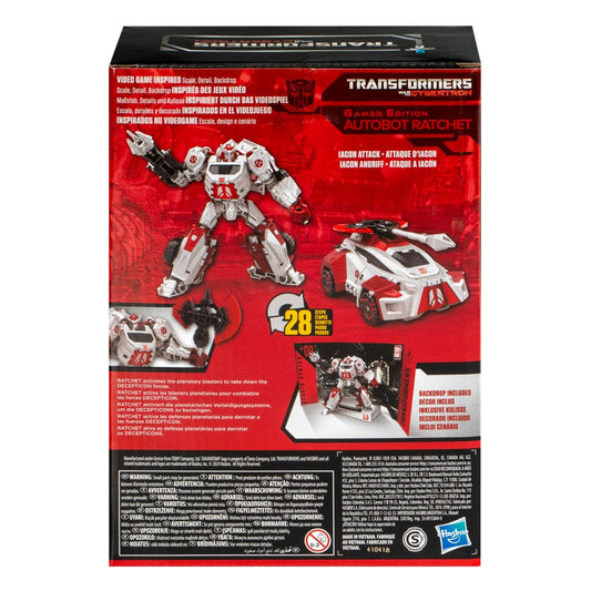 Transformers: War for Cybertron Studio Series Voyager Class Action Figure Gamer Edition Autobot Ratchet 16 cm 5010996262585