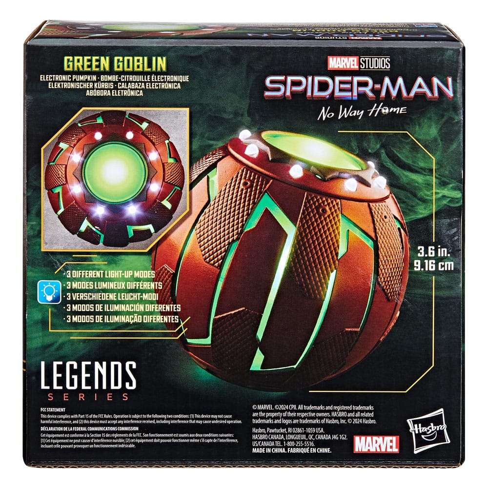 Spider-Man: No Way Home Marvel Legends Roleplay Replica Green Goblin Electronic Pumpkin 9 cm 5010996244222