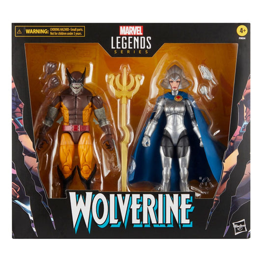 Wolverine 50th Anniversary Marvel Legends Action Figure 2-Pack Wolverine & Lilandra Neramani 15 cm 5010996202109