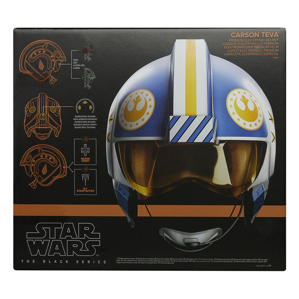 Star Wars: The Mandalorian Black Series Electronic Helmet Carson Teva 5010996196286