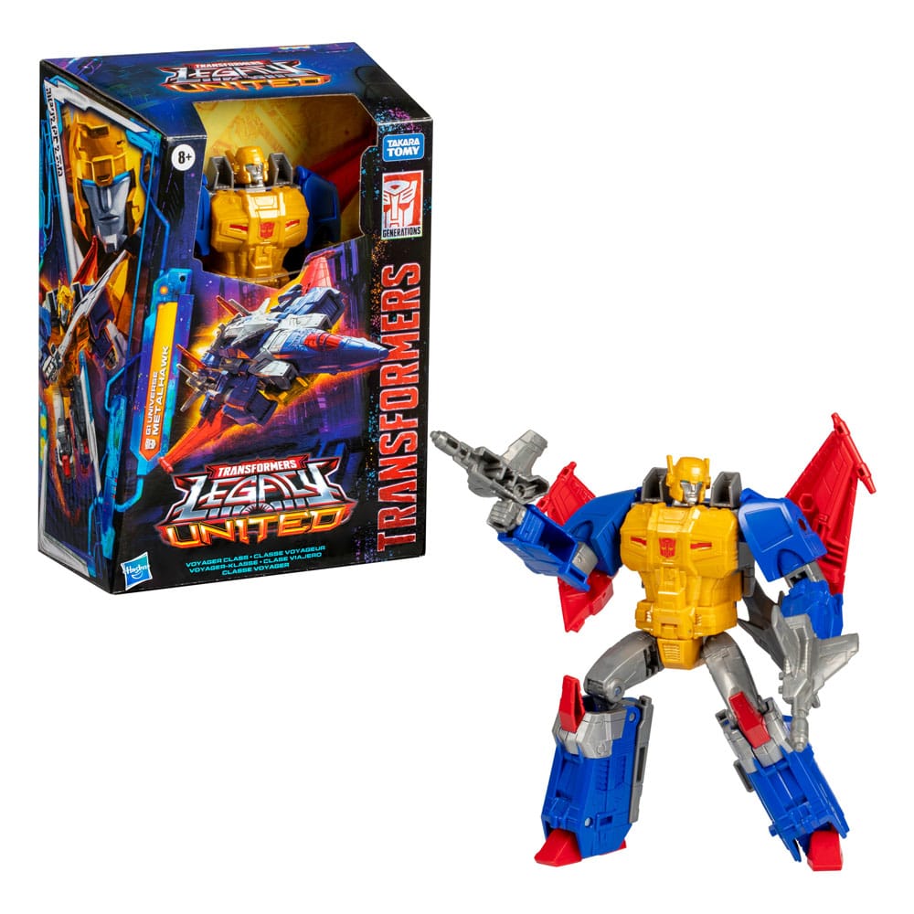 Transformers Generations Legacy United Voyager Class Action Figure G1 Universe Metalhawk 18 cm 5010996258533