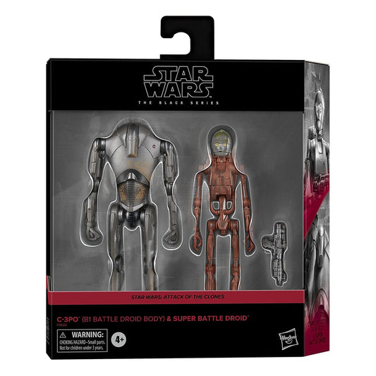 Star Wars Episode II Black Series Action Figure 2-Pack C-3PO (B1 Battle Droid Body) & Super Battle Droid 15 cm 5010996213266