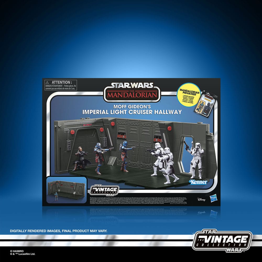 Star Wars: The Mandalorian Vintage Collection Tantive IV Hallway with Mandalorian Privateer Figure 10 cm 5010996204424