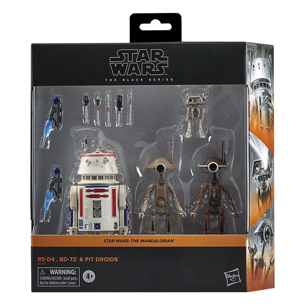 Star Wars: The Mandalorian Black Series Action Figure 4-Pack R5-D4, BD-72 & Pit Droids 5010996243683