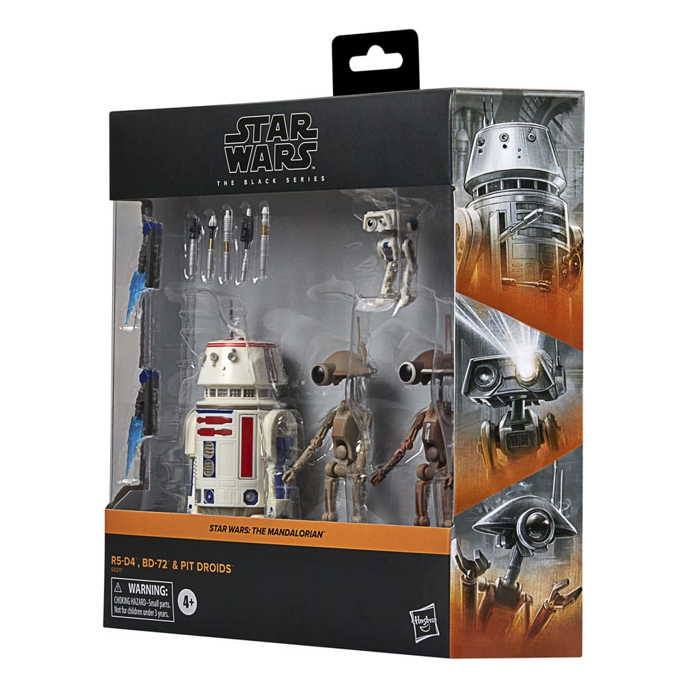 Star Wars: The Mandalorian Black Series Action Figure 4-Pack R5-D4, BD-72 & Pit Droids 5010996243683