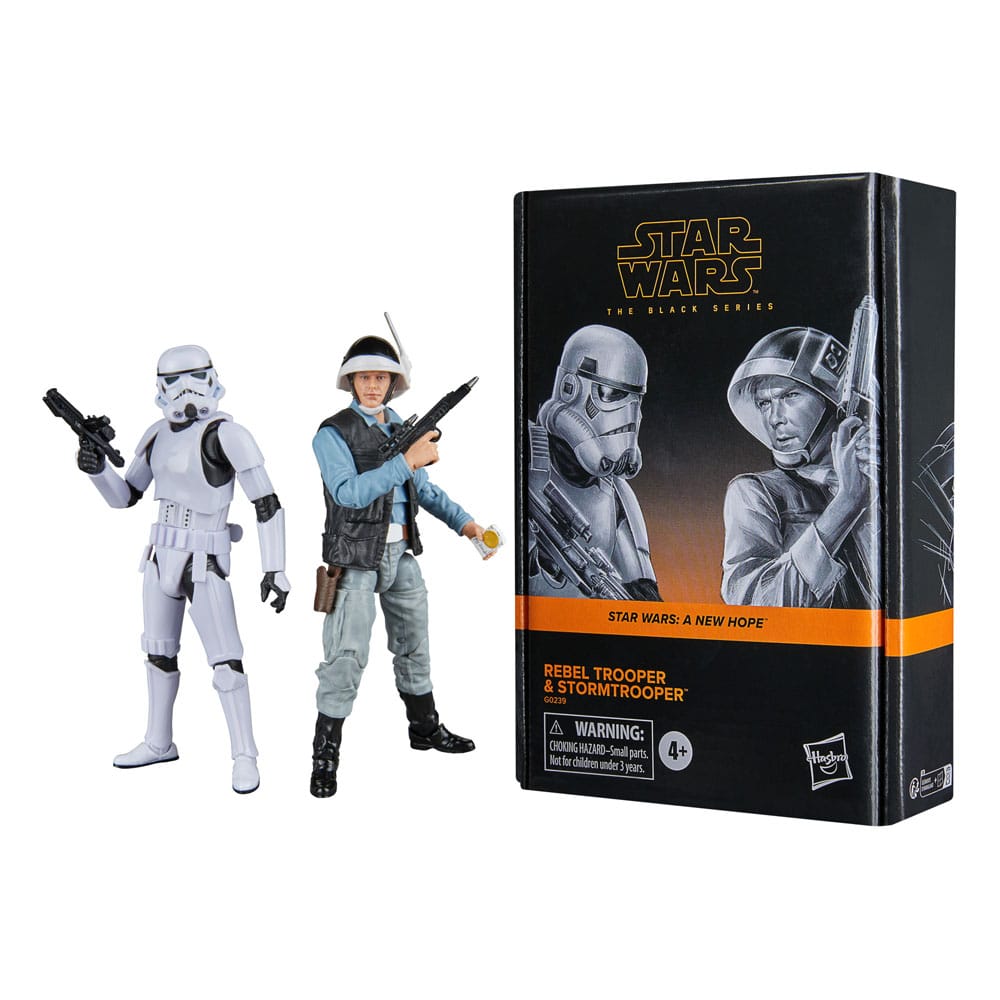 Star Wars Episode IV Black Series Action Figure 2-Pack Rebel Trooper & Stormtrooper 15 cm 5010996255624